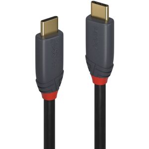 Lindy 1m USB 3.1 Type C Cable, 5A PD, Anthra Line