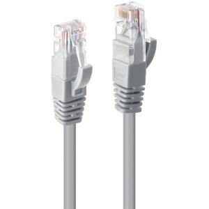 Lindy 5m CAT6 U/UTP Snagless Gigabit Network Cable, Grey