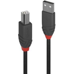 Lindy 7.5m USB 2.0 Type A to B Cable, Anthra Line