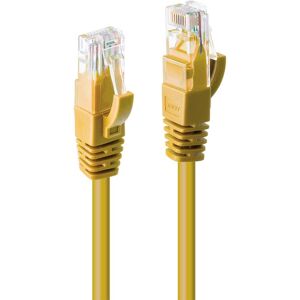 Lindy 1m CAT6 U/UTP Snagless Gigabit Network Cable, Yellow Lindy 1m CAT6 U/UTP Snagless Gigabit Network Cable, Yellow