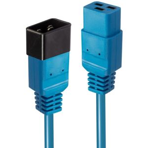 Lindy 1m IEC C19 to C20 Extension Cable, Blue Lindy 1m IEC C19 to C20 Extension Cable, Blue