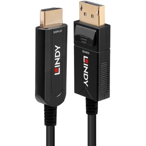 Lindy 20m Fibre Optic Hybrid DisplayPort 1.2 to HDMI 18G Cable Lindy 20m Fibre Optic Hybrid DisplayPort 1.2 to HDMI 18G Cable