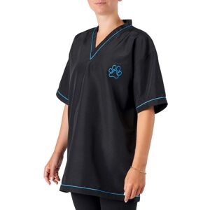 Groomers V-Neck Tunic Black/Blue - XXXL Size: XXX Large Groomers V-Neck Tunic Black/Blue - XXXL Size: XXX Large
