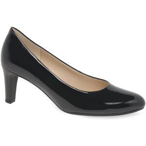 Gabor Edina Womens Court Shoes Colour: Black Patent, Size: 5 5 - female