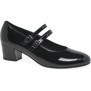 Gabor Belva Womens Mary Jane Court Shoes Colour: Black Nappa Patent, S 3 - female