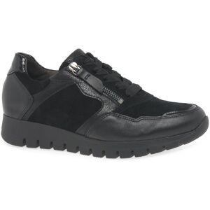 Gabor Willet Womens Trainers Colour: Black Suede/Patent, Size: 4 4 - female Gabor Willet Womens Trainers Colour: Black Suede/Patent, Size: 4 4 - female