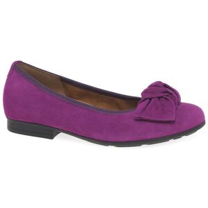 Gabor Picnic Womens Ballet Pumps Colour: Orchid Suede, Size: 5 5 - female Gabor Picnic Womens Ballet Pumps Colour: Orchid Suede, Size: 5 5 - female