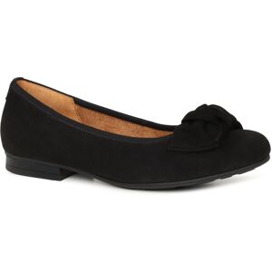 Gabor Picnic Womens Ballet Pumps Colour: Black Suede, Size: 8 8 - female Gabor Picnic Womens Ballet Pumps Colour: Black Suede, Size: 8 8 - female