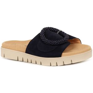 Gabor Everly Womens Mule Sandals Colour: Dark Blue Suede, Size: 9 / 43 9 / 43 - female Gabor Everly Womens Mule Sandals Colour: Dark Blue Suede, Size: 9 / 43 9 / 43 - female