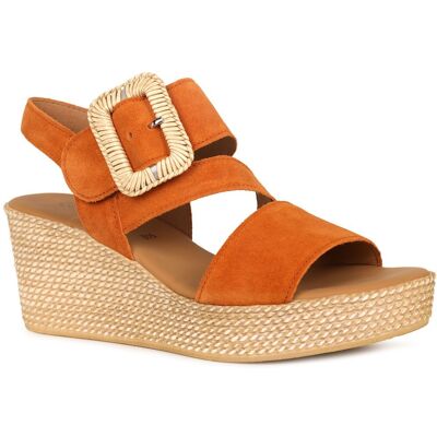 Gabor Embrace Womens Wedge Sandal Colour: Valley Suede, Size: 3 3 - female Gabor Embrace Womens Wedge Sandal Colour: Valley Suede, Size: 3 3 - female