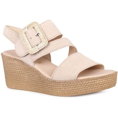 Gabor Embrace Womens Wedge Sandal Colour: Abetone Suede, Size: 6.5 6.5 - female Gabor Embrace Womens Wedge Sandal Colour: Abetone Suede, Size: 6.5 6.5 - female