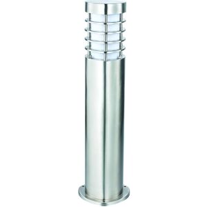 Saxby Lighting Bliss Outdoor Floor Post IP44 Brushed Stainless Steel & Frosted