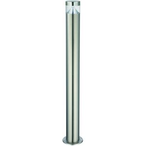 Saxby Lighting Pyramid Outdoor Floor Bollard IP44 3.3W Brushed Stainless Steel