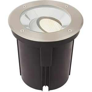 Saxby Lighting Hoxton Outdoor 16.5W LED Recessed Ground Light Brushed Stainless Steel, IP67, 3000K