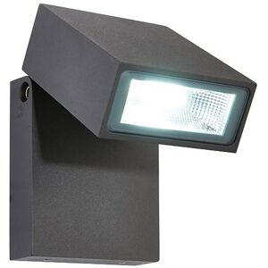 Saxby Lighting Morti Integrated LED 1 Light Outdoor Wall Light Textured Dark Matt Anthracite, Glass IP44