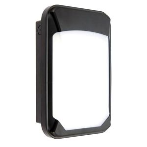 Saxby Lighting Lucca Integrated LED Outdoor Mini Microwave Wall Light Black IP65