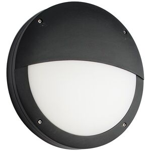 Saxby Lighting Luik Outdoor Integrated LED Eyelid Casing IP65 18W Textured Black Paint & Opal Pc