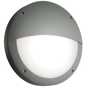 Saxby Lighting Luik Outdoor Integrated LED Eyelid Casing IP65 18W Textured Grey Paint & Opal Pc