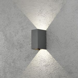 Konstsmide Lighting Cremona Outdoor Modern Up Down Wall Light Anthracite 2x 3 High Power LED, IP54