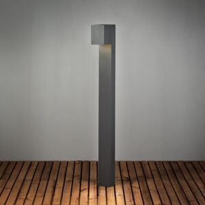 Konstsmide Lighting Cremona Outdoor Modern Short Post 8W Bollard High Powered LED Anthracite Adjustable Beam, IP54