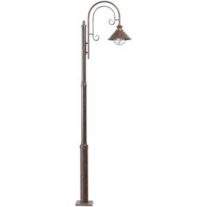 Faro Lighting Nautica 1 Light Lamp Post Rust Brown, E27 Faro Lighting Nautica 1 Light Lamp Post Rust Brown, E27