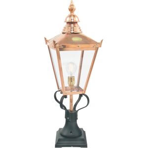 Elstead Lighting Chelsea 1 Light Outdoor Pedestal Lantern Copper IP44, E27 Elstead Lighting Chelsea 1 Light Outdoor Pedestal Lantern Copper IP44, E27