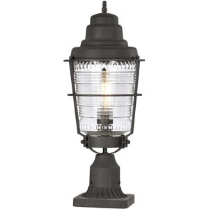 Elstead Quintiesse Lighting Kichler Chance Harbor Outdoor 1 Light Pedestal Lantern Weathered Zinc IP44 Elstead Quintiesse Lighting Kichler Chance Harbor Outdoor 1 Light Pedestal Lantern Weathered Zinc IP44