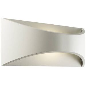 Saxby Lighting Vulcan Integrated LED 1 Light Outdoor Up Down Wall Light Textured Matt White, Opal IP65 Saxby Lighting Vulcan Integrated LED 1 Light Outdoor Up Down Wall Light Textured Matt White, Opal IP65