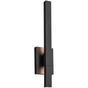 Elstead Lighting Kichler Nocar Medium LED Outdoor Modern Wall Lamp Contemporary Textured Black 3000K IP44 Elstead Lighting Kichler Nocar Medium LED Outdoor Modern Wall Lamp Contemporary Textured Black 3000K IP44