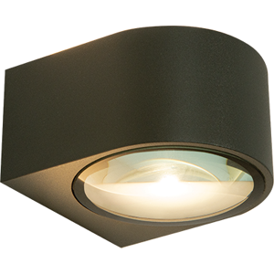 Zambelis Lighting Orisca Outdoor Up Down Wall Lamp Graphite LED 3000K IP54 Zambelis Lighting Orisca Outdoor Up Down Wall Lamp Graphite LED 3000K IP54