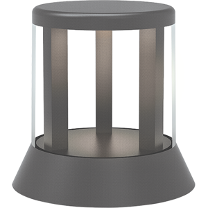 Zambelis Lighting Zambelis Outdoor Pedestal Light Graphite LED 3000K IP65 Zambelis Lighting Zambelis Outdoor Pedestal Light Graphite LED 3000K IP65