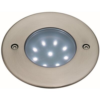 Firstlight Lighting LED 9 Light Walkover Recessed Light Stainless Steel, White IP68 Firstlight Lighting LED 9 Light Walkover Recessed Light Stainless Steel, White IP68