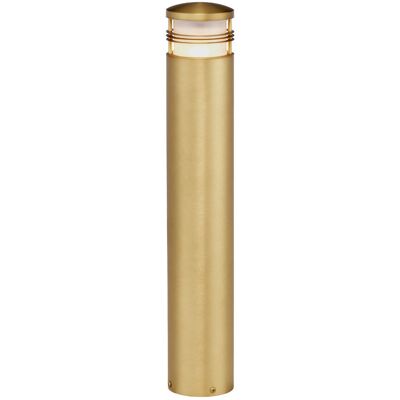 Elstead Newbrighton Antique Brass Outdoor Bollard - Modern Style Elstead Newbrighton Antique Brass Outdoor Bollard - Modern Style