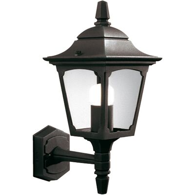 Elstead Lighting Chapel Mini Black Wall Lantern - Outdoor IP44 E27 Elstead Lighting Chapel Mini Black Wall Lantern - Outdoor IP44 E27