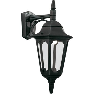 Elstead Lighting Parish Single Wall Lantern - Outdoor Black IP43 E27 Elstead Lighting Parish Single Wall Lantern - Outdoor Black IP43 E27