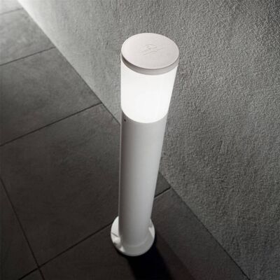 Ideal Lux Amelia - 1 Light Outdoor Bollard Light White IP55 - Bollard Light Ideal Lux Amelia - 1 Light Outdoor Bollard Light White IP55 - Bollard Light