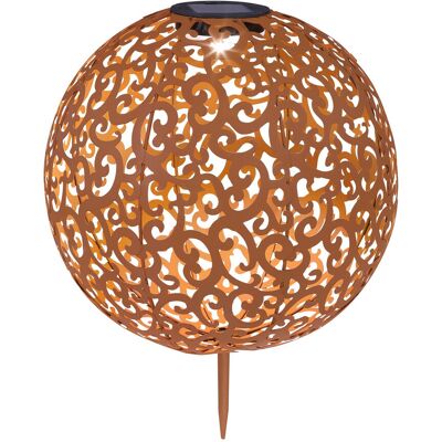 GLOBO Solar Garden Light - Outdoor LED Lamp - 28.5cm Metal Sphere GLOBO Solar Garden Light - Outdoor LED Lamp - 28.5cm Metal Sphere