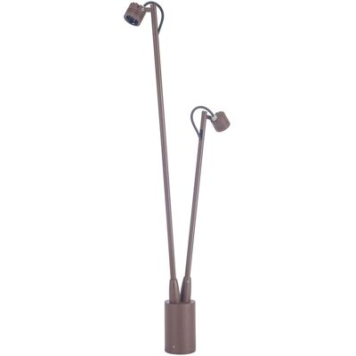 Forlight Fint double brown LED outdoor light - 13W, warm white 3000K Forlight Fint double brown LED outdoor light - 13W, warm white 3000K