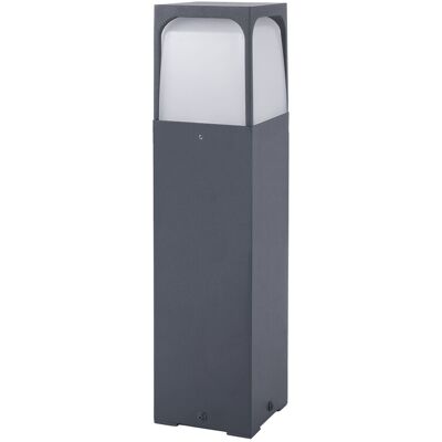 Forlight Veta Outdoor Black Bollard Light - Pathway, Entrance - 15W Forlight Veta Outdoor Black Bollard Light - Pathway, Entrance - 15W