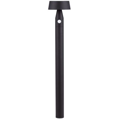 Nova Luce Lighting Chiaro Outdoor Bollard Sandy Black LED 1W 5V DC 69lm IP54 3000K Solar PIR Sensor Nova Luce Lighting Chiaro Outdoor Bollard Sandy Black LED 1W 5V DC 69lm IP54 3000K Solar PIR Sensor