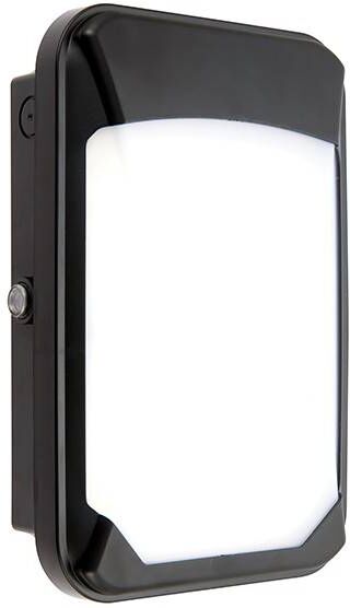 Saxby Lighting Lucca Integrated LED Outdoor Wall Mini Photocell Light Black IP65