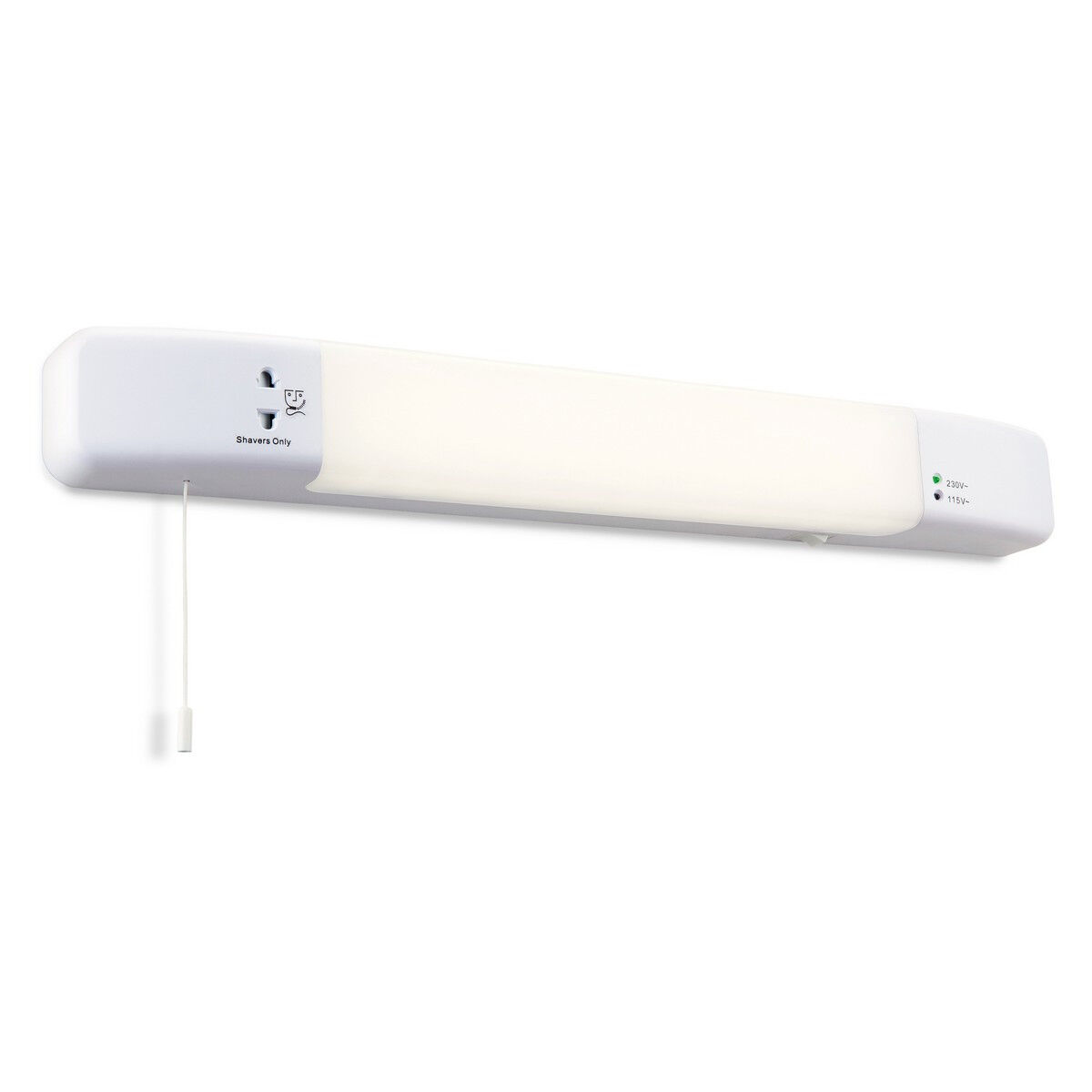 Firstlight Lighting Slimline LED Bathroom Shaver Light (Switched) White