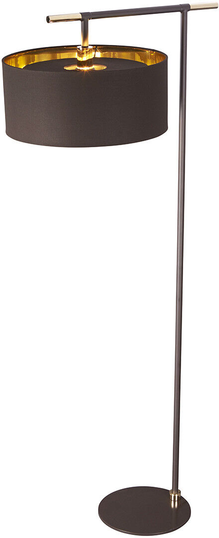 Elstead Lighting Balance 1 Light Floor Lamp Brown, Polished Brass, E27