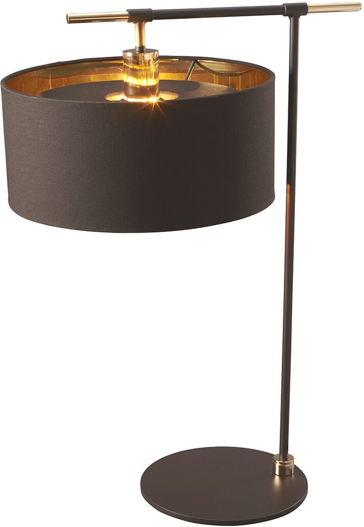 Elstead Lighting Balance 1 Light Table Lamp Brown, Polished Brass, E27