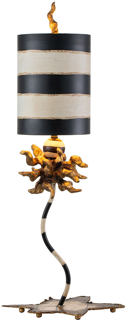 Elstead Lighting Dominique 1 Light Table Lamp Gold Leaf, E27