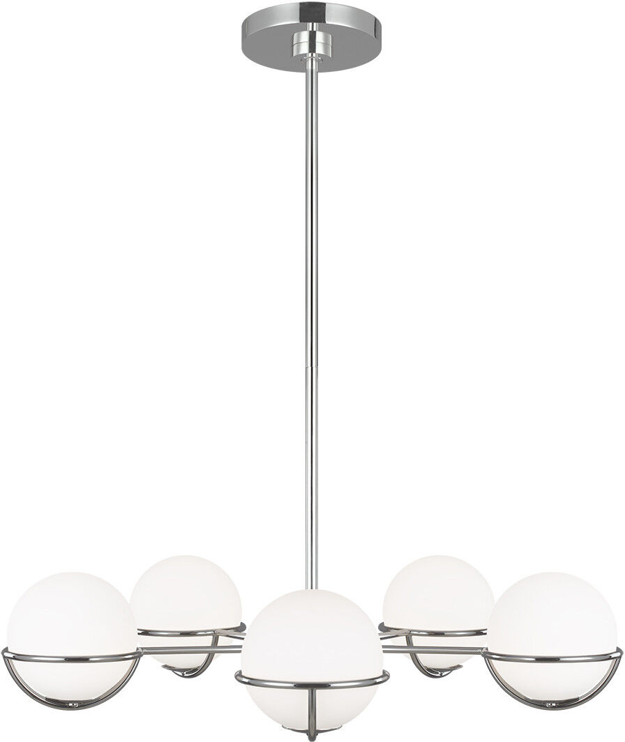 Elstead Lighting Apollo 5 Light Globe Pendant, Polished Nickel, G9