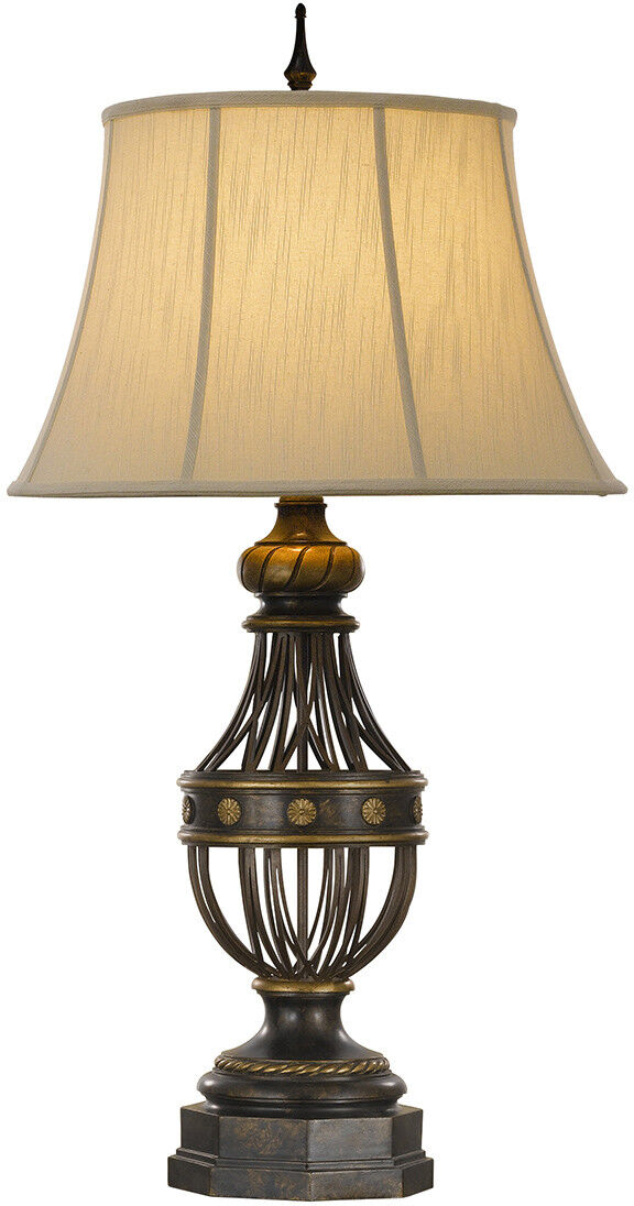 Elstead Lighting Augustine 1 Light Table Lamp Antique Brown, E27