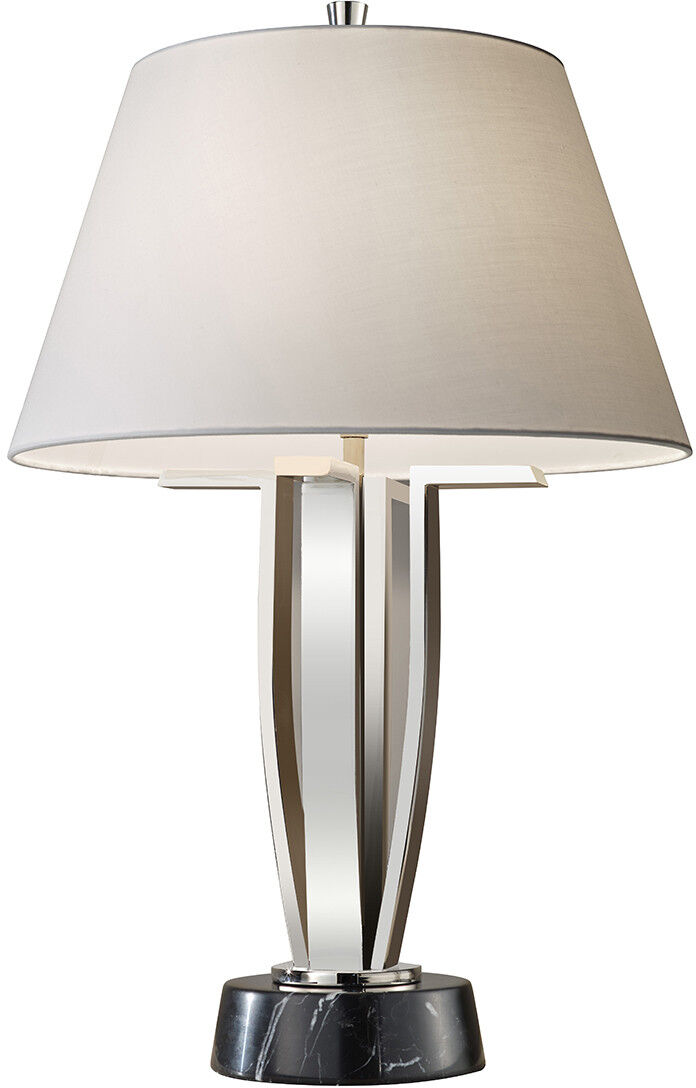 Elstead Lighting Silvershore 1 Light Table Lamp Polished Nickel, E27