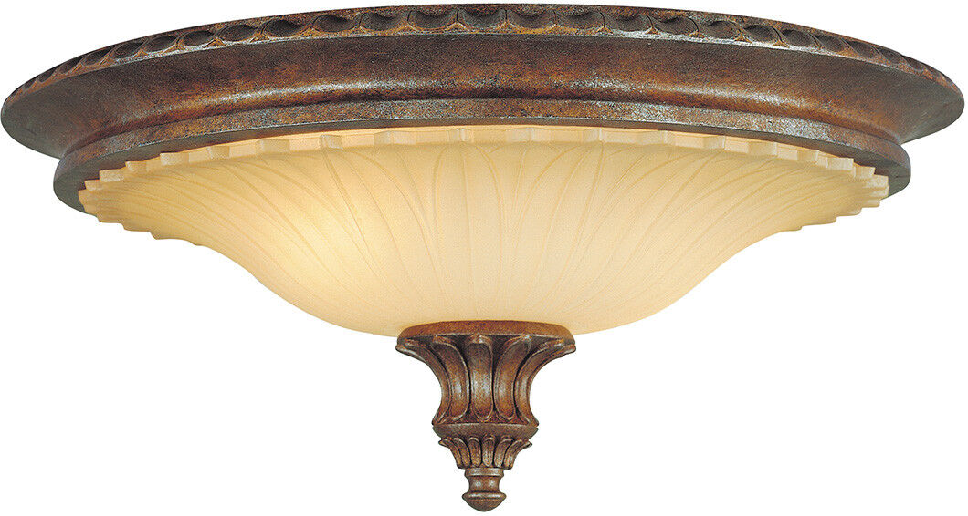 Elstead Lighting Stirling Castle 2 Light Flush Mount Ceiling Light British Bronze, E27