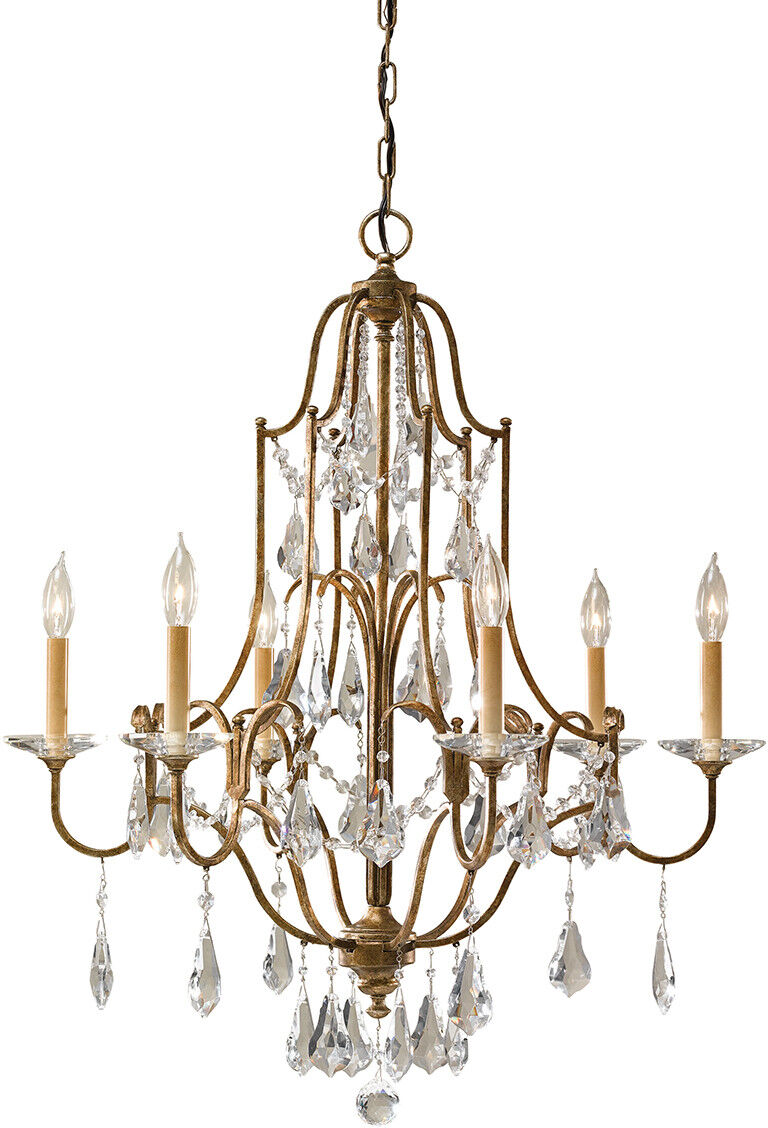 Elstead Lighting Valentina 6 Light Chandelier Bronze Finish, E14